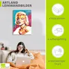 ARTland Leinwandbild Glamour-Gesicht Größe: 90x120 cm Produktbild-Vorschau 3