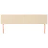 Kopfteile Creme 160x5x78/88 cm Stoff Produktbild-Vorschau 3
