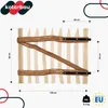 KOTARBAU® Zahradní branka z lískových latí na pozemek 80 x Náhled obrázku produktu 3