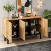 Merax dressoir met 3 deuren met push-open sluiting en een Productafbeelding-voorbeeld 6