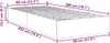 vidaXL Lit ottoman sans matelas noir 80x200 cm tissu Voir les images du produit 8