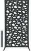 Sichtschutzwand floraworld Kreise 90 x 180 cm anthrazit Produktbild-Vorschau 2