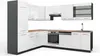 Eckküche Vicco Fame-Line Weiß Hochglanz/Anthrazit 287 x 227 Produktbild-Vorschau 1