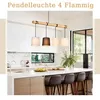 ZMH Lampada a sospensione legno vintage da tavolo lampada a Anteprima dell’immagine prodotto 8