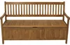 Truhenbank Holzbank Gartenbank 3 Sitzer geölt Produktbild-Vorschau 2