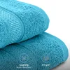 Komfortec 8er Handtuch Set aus 100% Baumwolle, 4 Badetücher Produktbild-Vorschau 4
