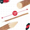 KOTARBAU® Lot de 2 Poteau Bois pour Palissade Poteau de Voir les images du produit 5
