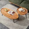 360Home moderne runder Couchtisch Beistelltisch Produktbild-Vorschau 1