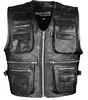PAULGOS Lederweste Biker Kutte Clubweste Chopper Weste 100% Produktbild-Vorschau 1