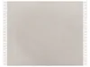 BELIANI Tagesdecke Taupe Baumwolle 200x220 cm mit Fransen Produktbild-Vorschau 4