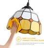 lampa wisząca "LIVIA" z żółtą mozaiką kwiatową Ø20cm - Podgląd zdjęcia produktu 3