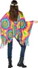 Regenbogen Hippie Batik Poncho - Karneval Fasching Produktbild-Vorschau 3