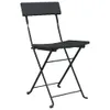 vidaXL Bistrostühle 4 Stk. Klappbar Schwarz Poly Rattan und Produktbild-Vorschau 4