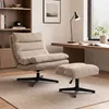 HOMCOM Relaxsessel mit Höhenverstellbarem Hocker Drehbarer Produktbild-Vorschau 2