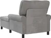 vidaXL Ležadlo s vankúšom svetlosivé 91 x 157 x 91 cm zamat Náhľad obrázku produktu 6