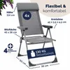 CASARIA® Gartenstühle 4er Set Klappbar 6-fach Verstellbar Produktbild-Vorschau 3