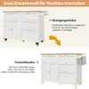 Sweiko Moderný kuchynský ostrov, kuchynská skrinka, Náhľad obrázku produktu 16