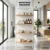 Étagère murale télescopique Bremermann à 4 niveaux, blanche Voir les images du produit 5