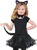Katzen Kostüm Zubehör-Set schwarz Haarreif Schwanz & Fliege für Kinder Fasching Karneval Mottoparty Tier Tierkostüm Kinderfasching Kindergeburtstag Produktbild-Vorschau