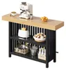 MODFU Bartafel 160x40x105 cm, staande tafel met voetsteun, Productafbeelding-voorbeeld 8