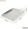 Plaque de cuisson en acier inoxydable | Plancha 40x30cm - Voir les images du produit 6