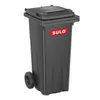 Pojemnik na odpady SULO 120l HDPE szary antracyt, mobilny, Podgląd zdjęcia produktu 2