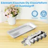 Eiswürfelschale, Edelstahl, 18 Fächer, Eiswürfelbehälter Produktbild-Vorschau 4