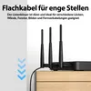 JAMEGA RJ45 LAN Flachkabel, 2 m, Schwarz, Produktbild-Vorschau 3