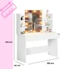 Tavolino LUCIA con illuminazione 108x40x140cm, bianco Anteprima dell’immagine prodotto 9