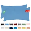 Jersey Kissenbezug 2er Set 40x80 cm 100% Baumwolle Eisblau Produktbild-Vorschau 1