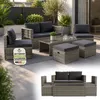 Juskys Polyrattan Gartenmöbel Set Salou - Lounge für 6 Produktbild-Vorschau 1