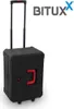 A black rolling tool case with red accents and a retractable handle, set against a white background. The brand logo 'BITUX' is visible in the upper right corner. Produktbild-Vorschau