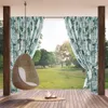 Vorhang GARDEN2 weiß grün 155x200 cm Tunneldurchzug Produktbild-Vorschau 1