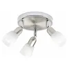 A three-headed ceiling spotlight with adjustable heads. Produktbild-Vorschau