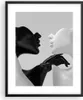 Gerahmtes Poster - Schwarzer Rahmen - Schwarz Weiß Statue - Produktbild-Vorschau 1
