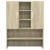 A wooden cabinet with shelves and doors. Podgląd zdjęcia produktu