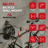 3x Maclean Fahrradhalterung / Wandhalterung horizontal Produktbild-Vorschau 3