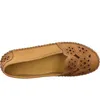 Gemini Damen Slipper Ballerina Leder Cutouts Blumenmuster Produktbild-Vorschau 9