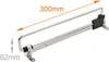 A chrome-plated pull-out clothes rail with dimensions indicated by orange arrows and text. Náhľad obrázku produktu