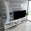 Skye Decor, Duru, mobili TV, bianco, pannello melaminico, Anteprima dell’immagine prodotto 2