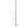 Douche de jardin 220 cm Acier inoxydable Voir les images du produit 11