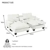 Modulare Schlafsofa Cloud-Couch, Segelboot-Sofa mit Produktbild-Vorschau 3
