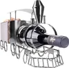 BRUBAKER portabottiglie da vino locomotiva - scultura in Anteprima dell’immagine prodotto 4