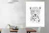 MuchoWow® Poster Leopard - Herz - Weiß - Tiere 90x120 cm - Produktbild-Vorschau 2