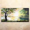 Coloray Glasbild 140x70  Wandbild Glasbilder Bäume Wasser Produktbild-Vorschau 2