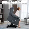 HOMCOM Sessel mit Aufstehhilfe, Aufstehsessel, Elektrischer Produktbild-Vorschau 4