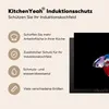 KitchenYeah© Herdabdeckplatte Fisch - Schwanz - Schwarz , Produktbild-Vorschau 6