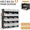 Mondeer DIY Schuhschrank 3x7 Stufiger Kunststoff-Schuhregal Produktbild-Vorschau 8