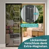 MIDORI Fliegengitter-Tür 90x240 cm Insektenschutz Balkontür Produktbild-Vorschau 4