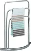 relaxdays 10020462_0 relaxdays Handtuchständer CURVY silber Anteprima dell’immagine prodotto 1